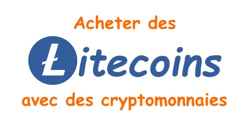 Acheter des Litecoins par cryptomonnaie